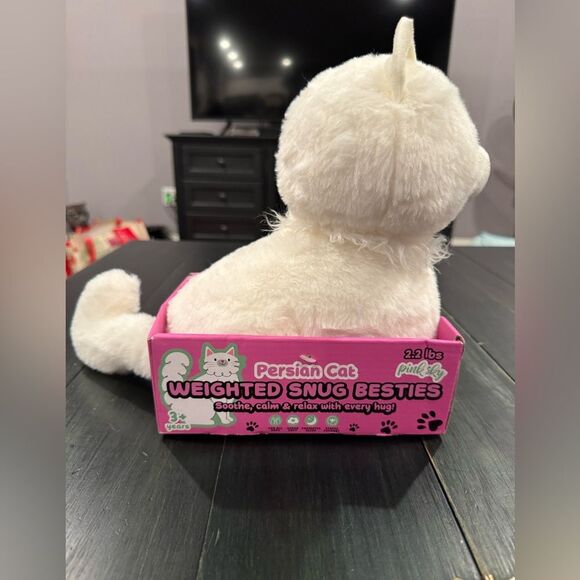 NEW 2.2 Pound Weighted Persian Cat Stuffed Animal for Relaxation - Picture 4 of 7